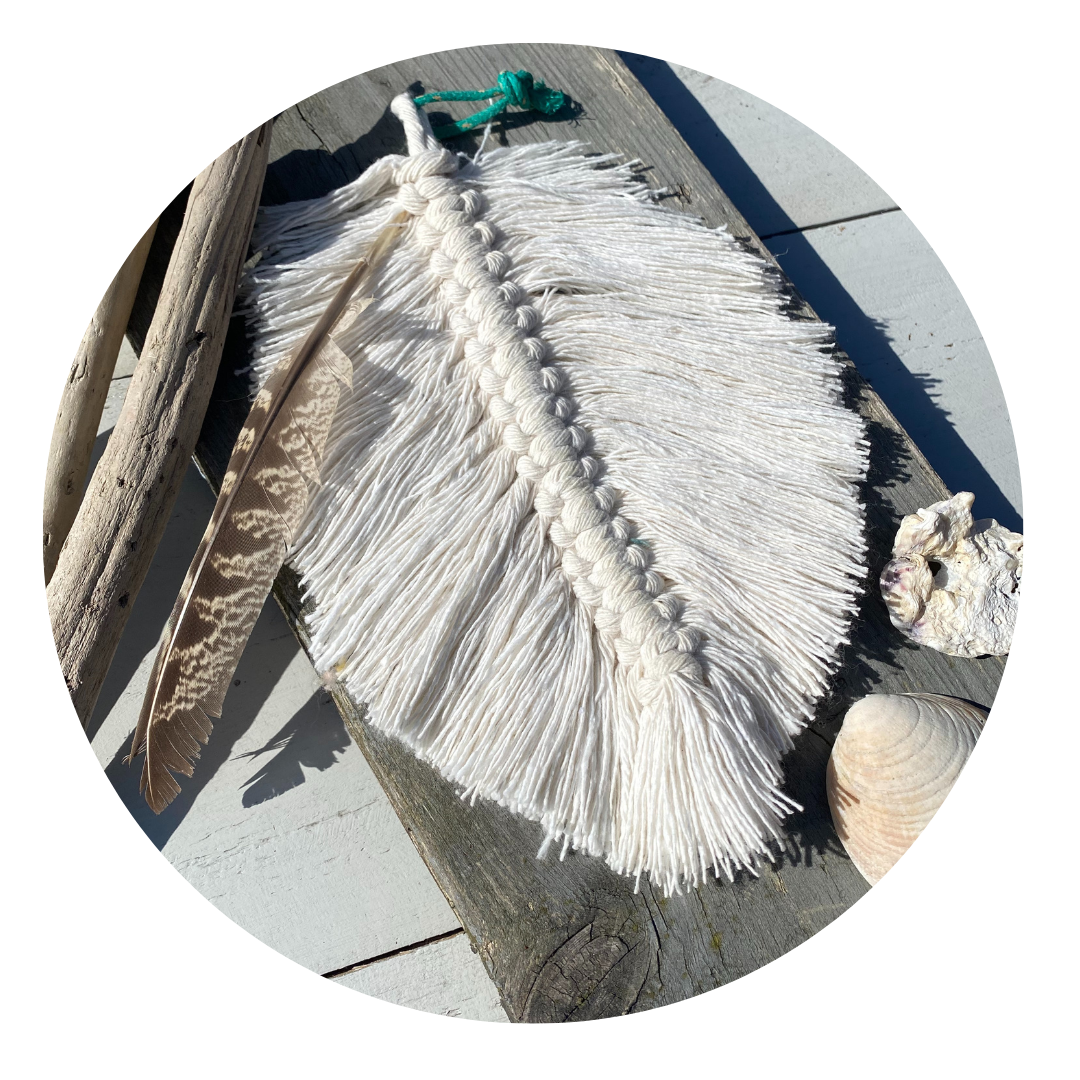 Veer blaadje macrame