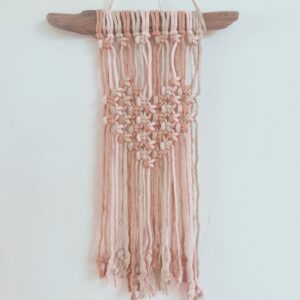 DIY Macramé Wandkleed Hartje