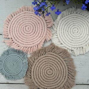 DIY Macramé Zachte Onderzetter, klein