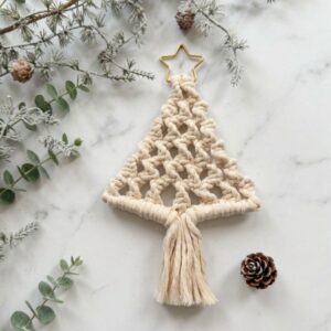 DIY Macramé Speelse Kerstboom