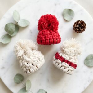 DIY Macramé Warme Kerstmuts